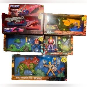 Mixed Lot Heman MOTU Origins Vehicles Land Shark Cartoon Cringer Wind Raider